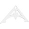 Ekena Millwork Pitch Sellek Architectural Grade PVC Gable Pediment, 72"W x 30"H x 1"P (10/12) GPP072X030X100SLK - alternate 1